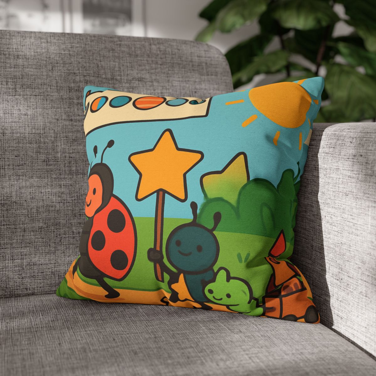 Galaxy Garden Insect Parade soft cotton pillow cases