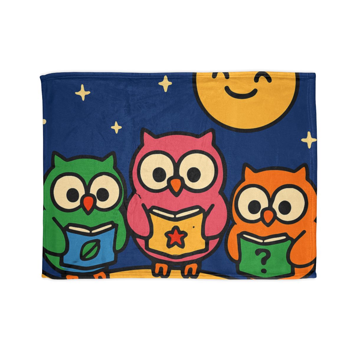 Galaxy Garden Of Curious Owls stylish throw blankets