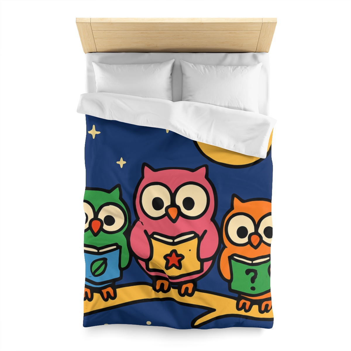 Galaxy Garden Of Curious Owls soft comforter duvets