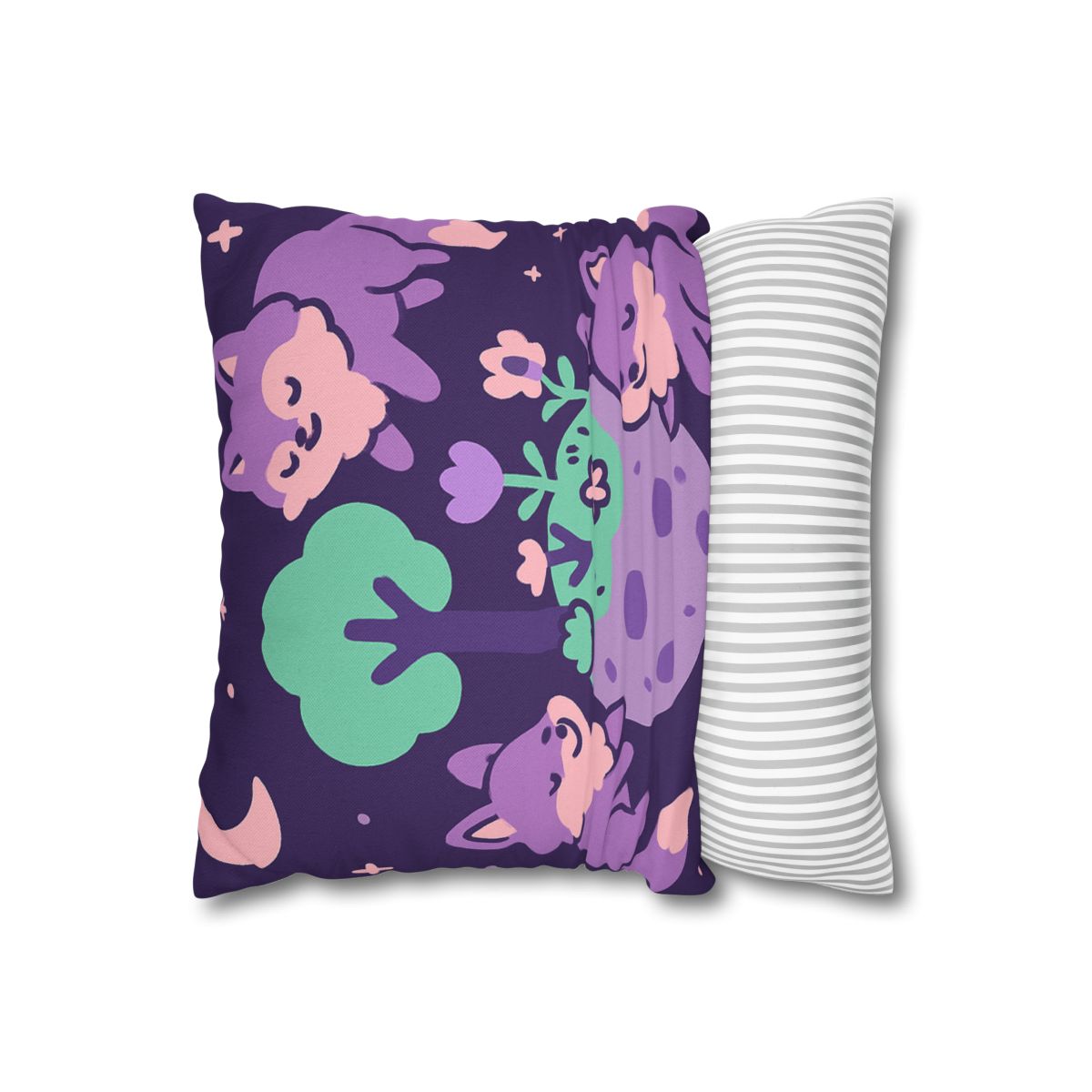 Galaxy Garden Of Floating Foxes custom pillow cases