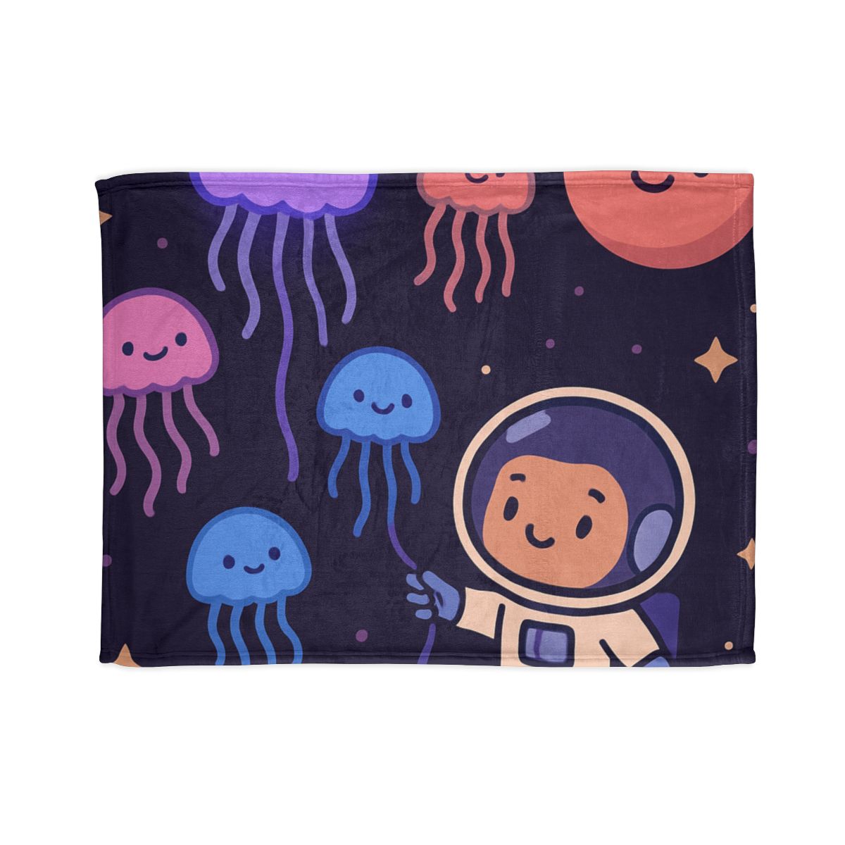 Galaxy Garden Of Floating Jellyfish custom blankets
