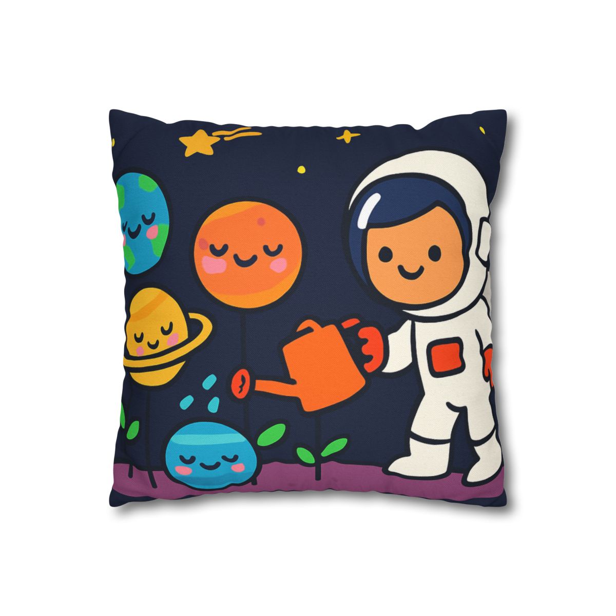 Galaxy Garden Of Friendly Planets comfortable bedding pillow covers
