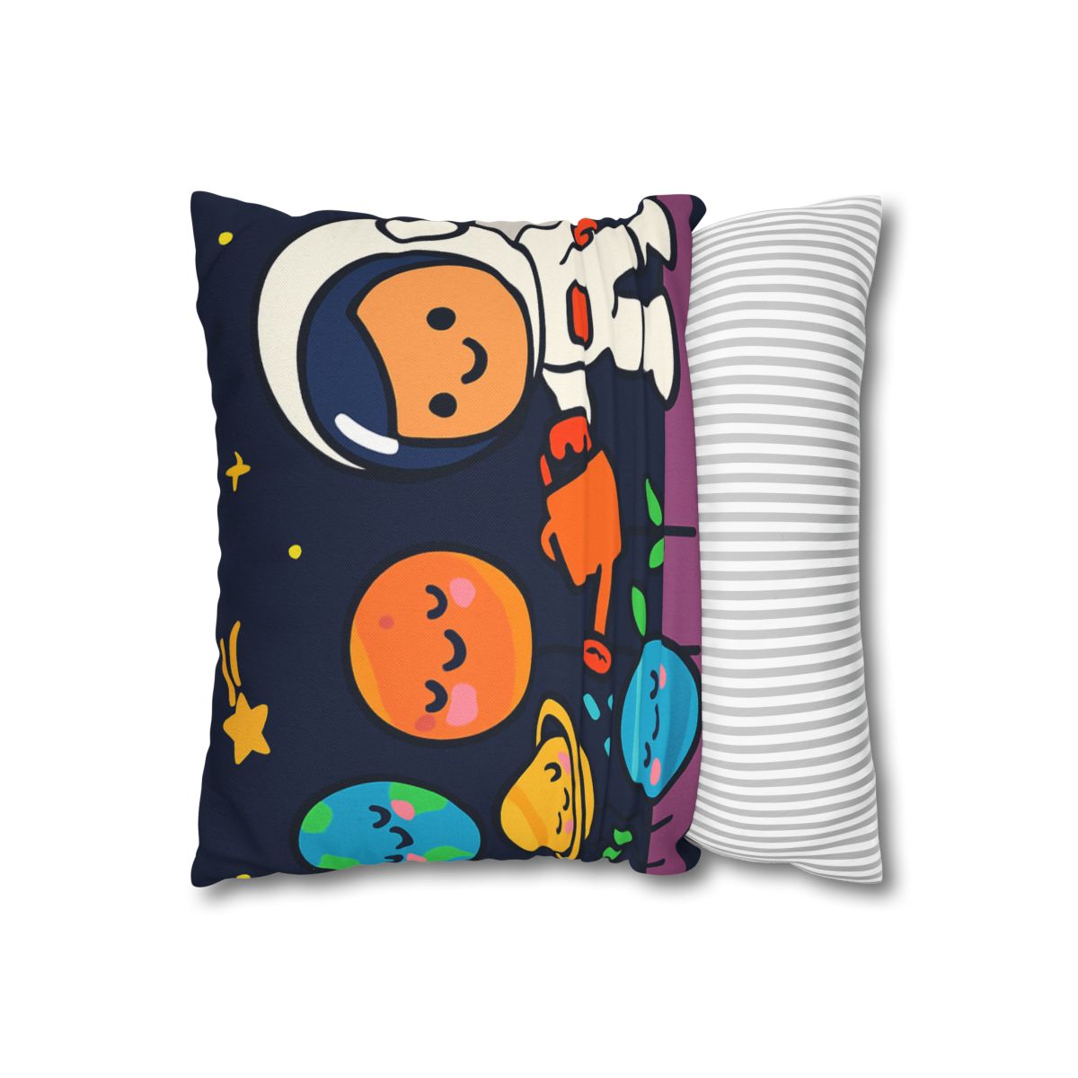 Galaxy Garden Of Friendly Planets comfortable bedding pillow covers