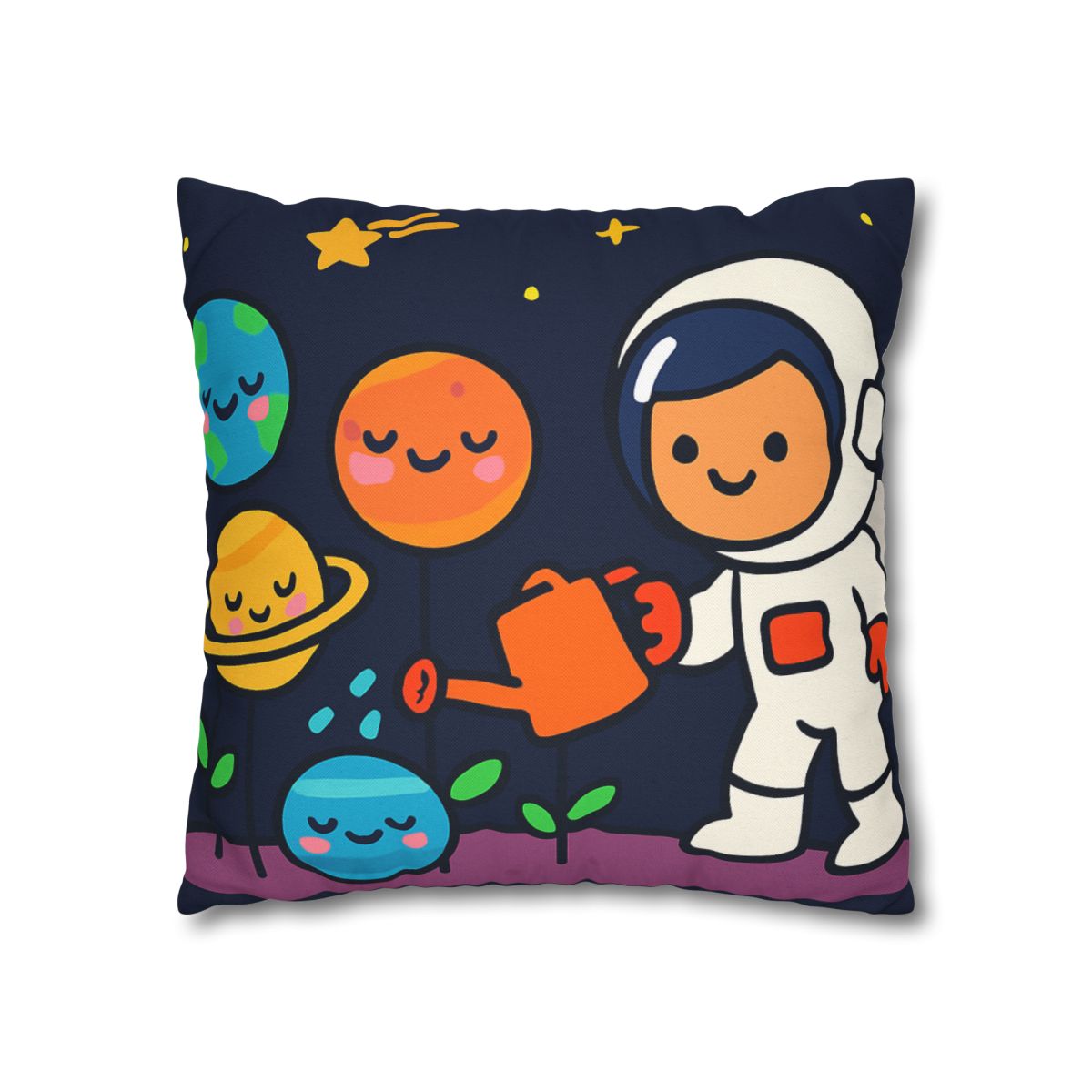 Galaxy Garden Of Friendly Planets comfortable bedding pillow covers