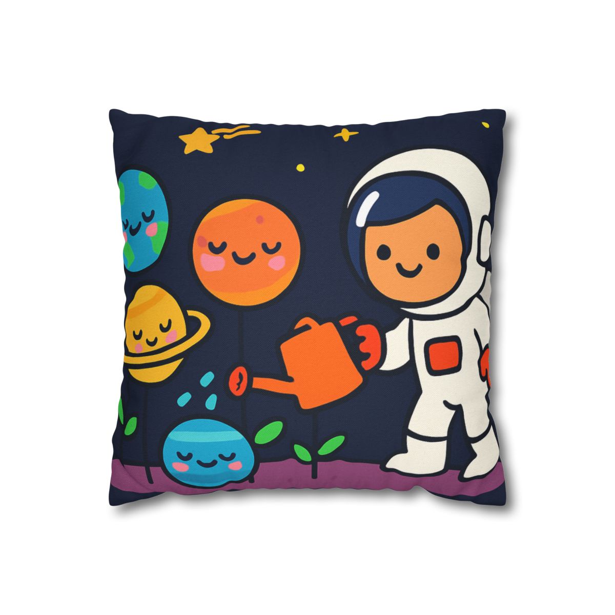 Galaxy Garden Of Friendly Planets comfortable bedding pillow covers