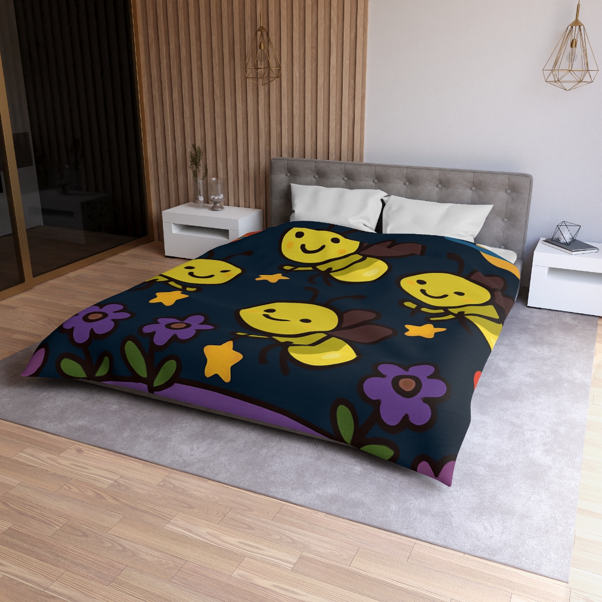 Galaxy Garden Of Singing Fireflies stylish duvet covers