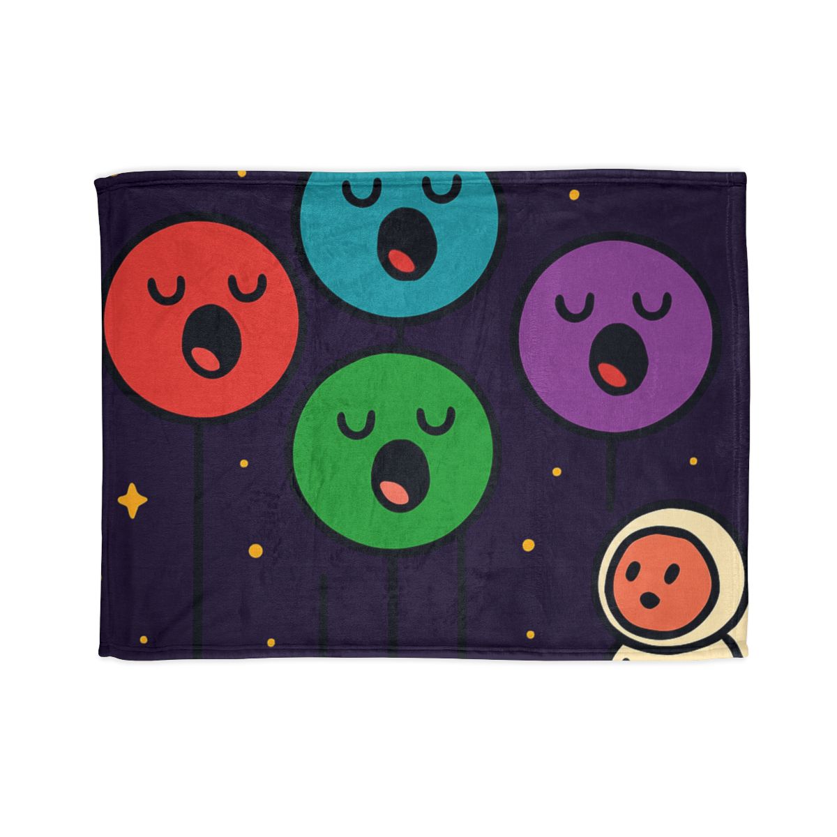 Galaxy Garden Of Singing Planets designer printed blankets