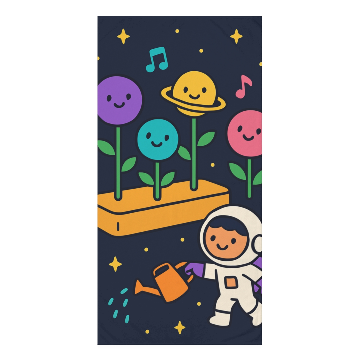 Galaxy Garden Of Singing Planets stylish beach towels