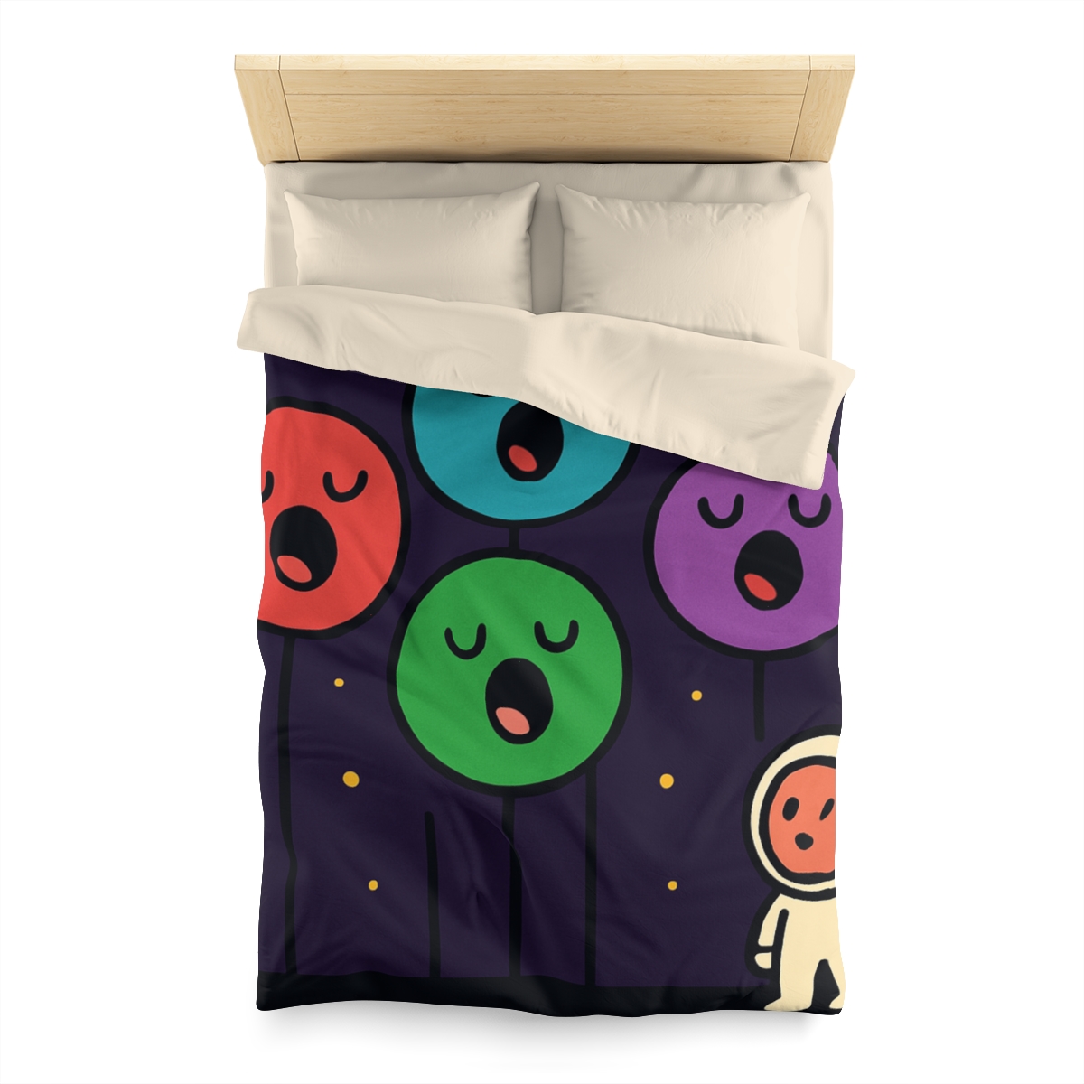 Galaxy Garden Of Singing Planets designer printed duvets