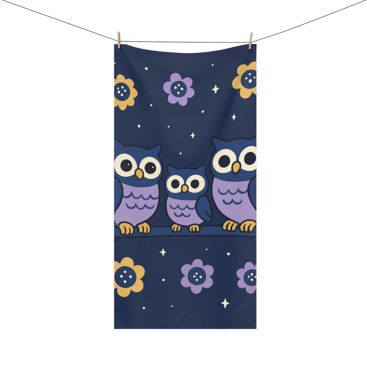 Galaxy Garden Owls decorative home towels