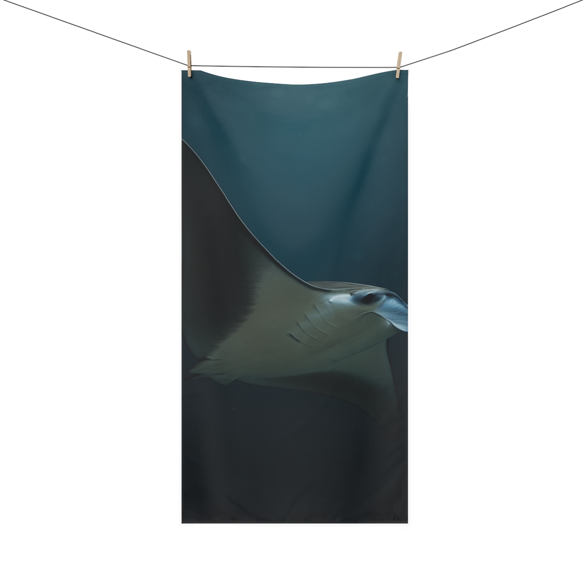 Galaxy Glide Manta Ray trendy hand towels