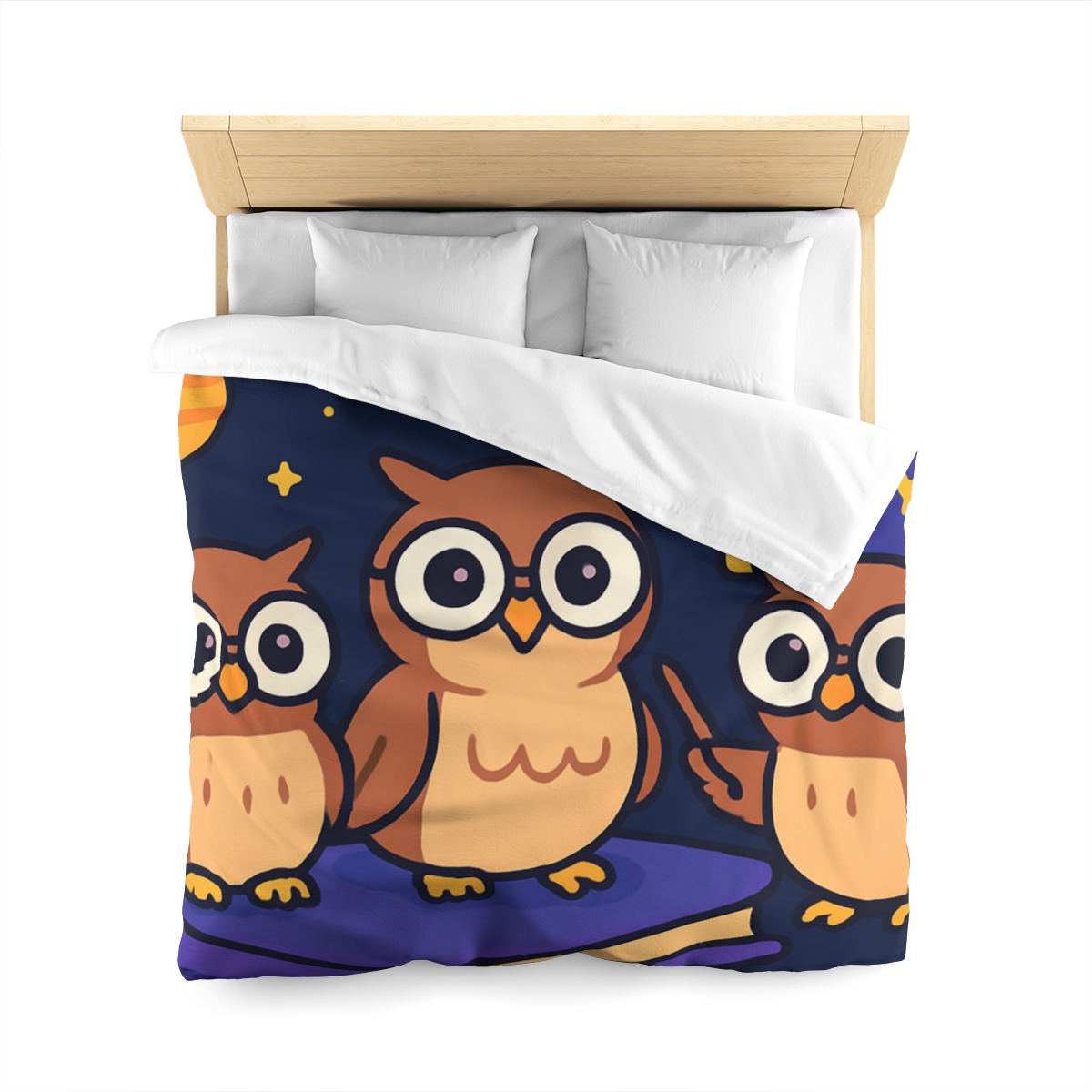 Galaxy Library Of The Wise Owls warm winter duvets