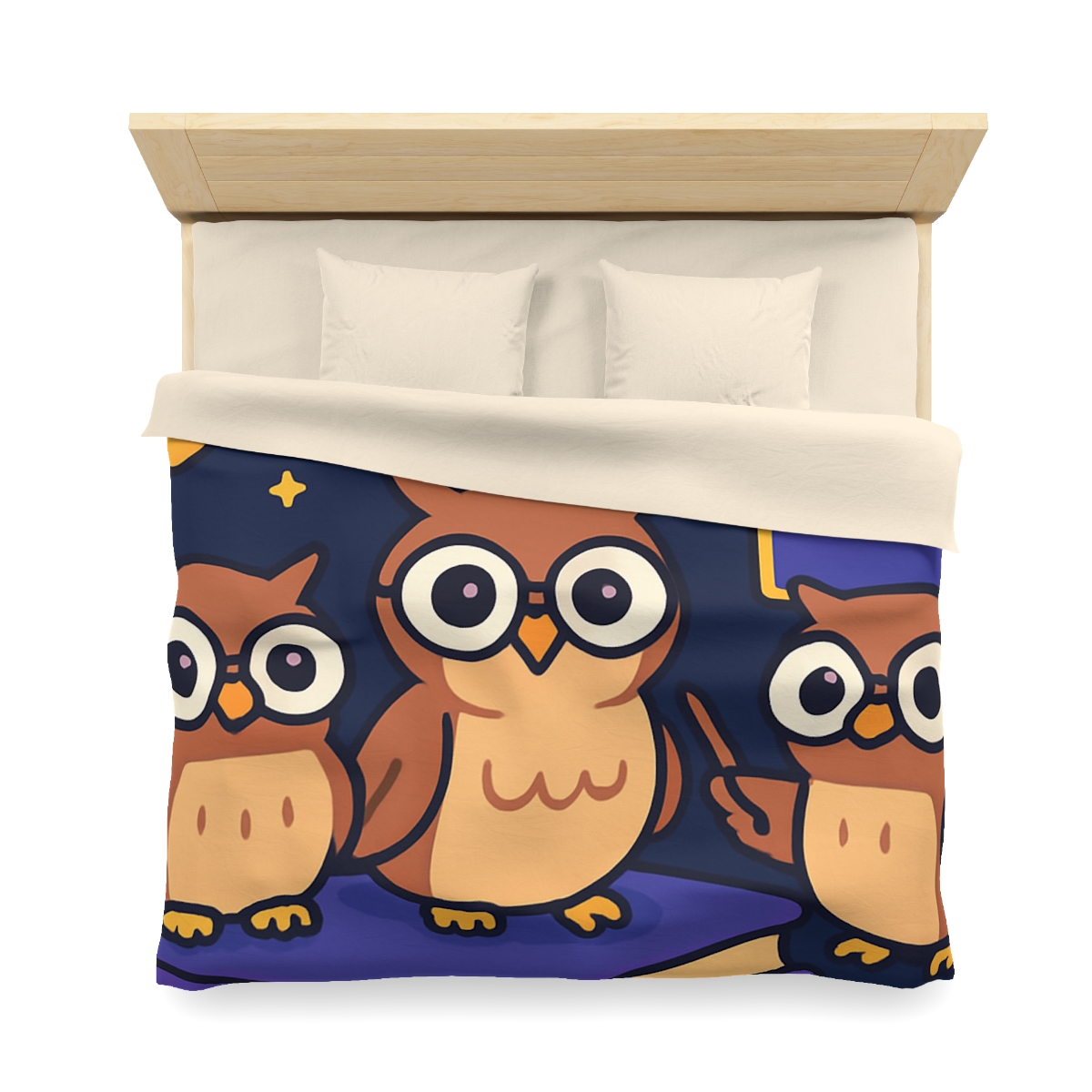Galaxy Library Of The Wise Owls warm winter duvets