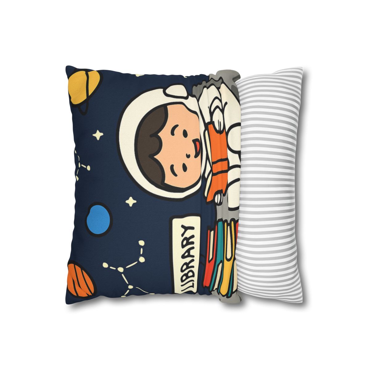Galaxy Library On The Moon custom pillow cases