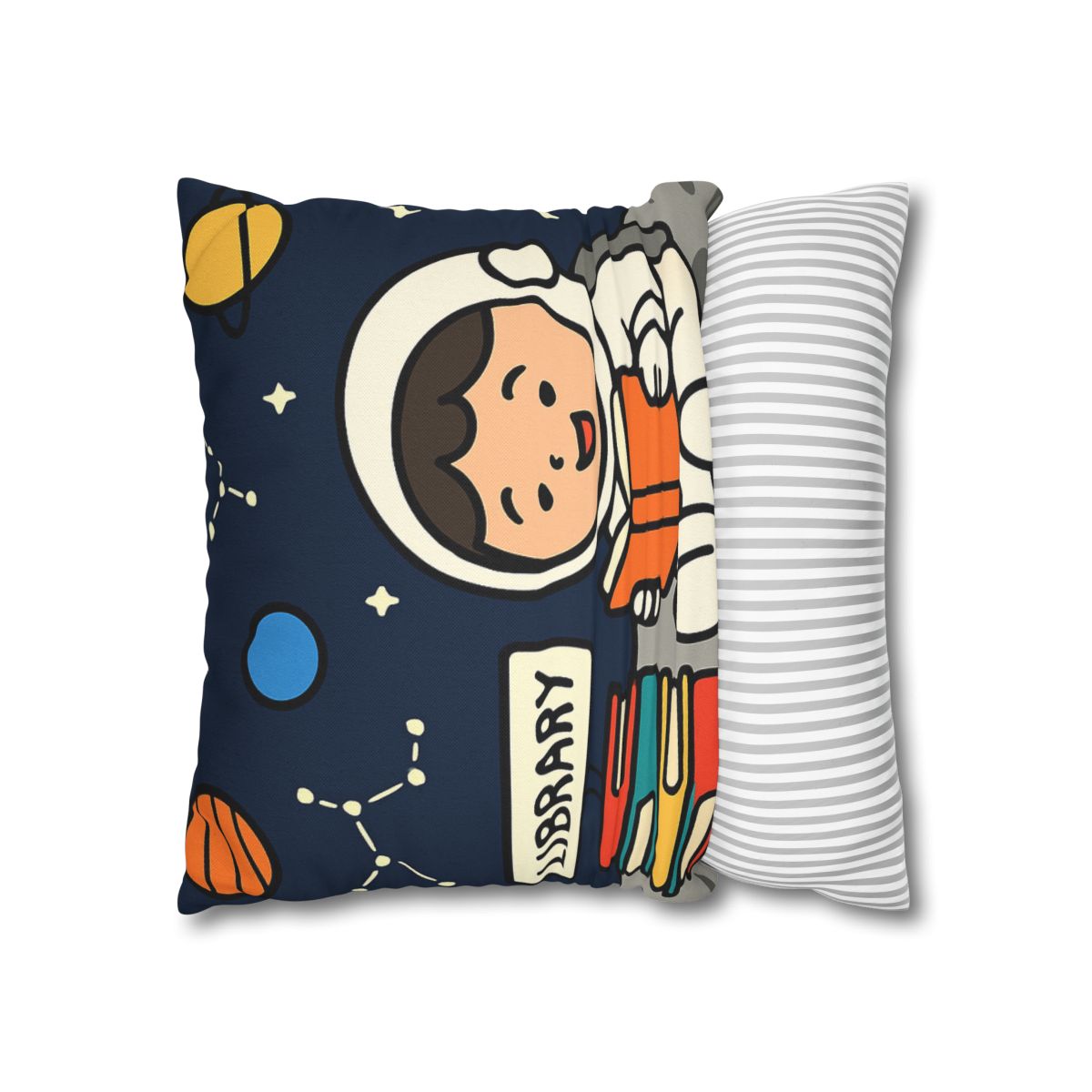 Galaxy Library On The Moon custom pillow cases