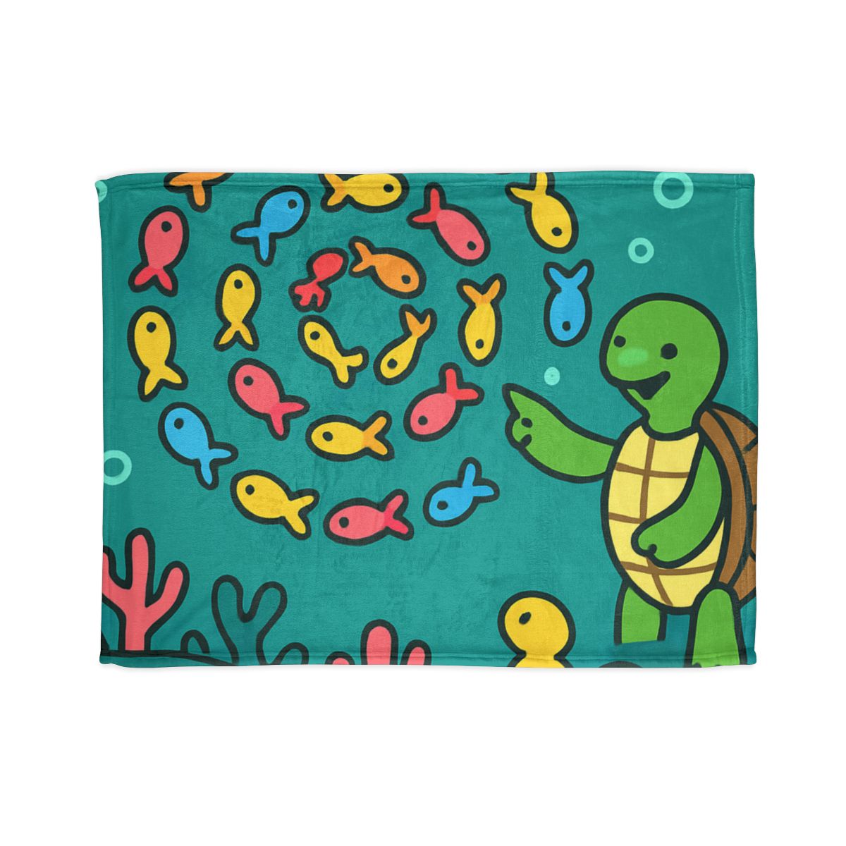 Galaxy Reef School Of Fish soft fleece blankets