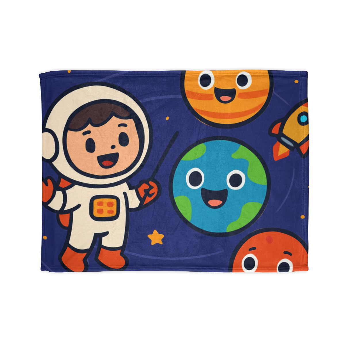 Galaxy School Of Friendly Planets soft fleece blankets