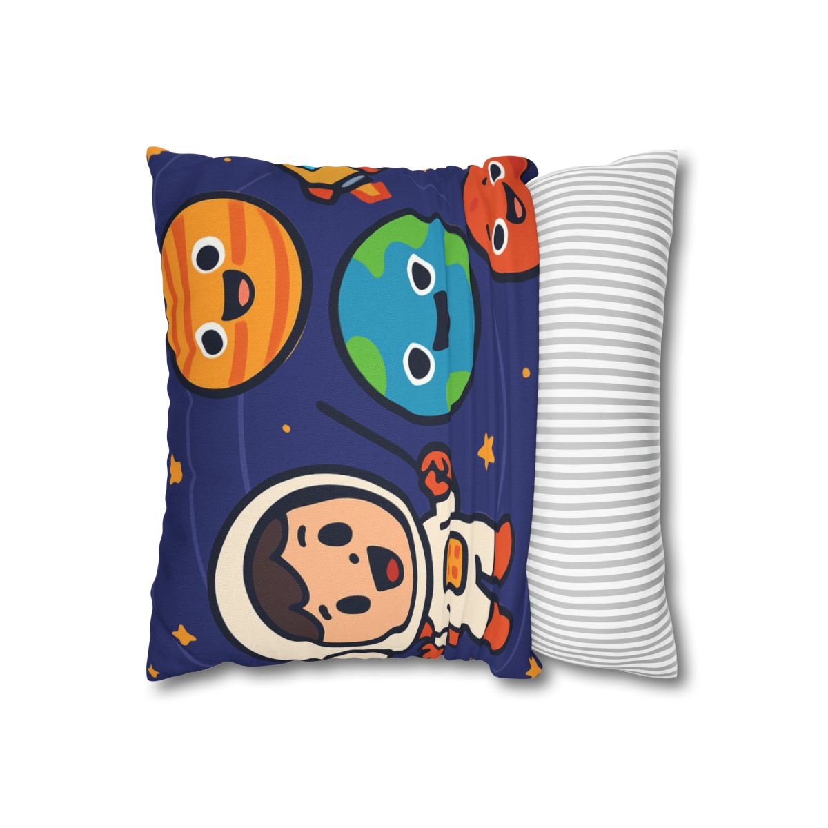 Galaxy School Of Friendly Planets trendy patterned pillow cases