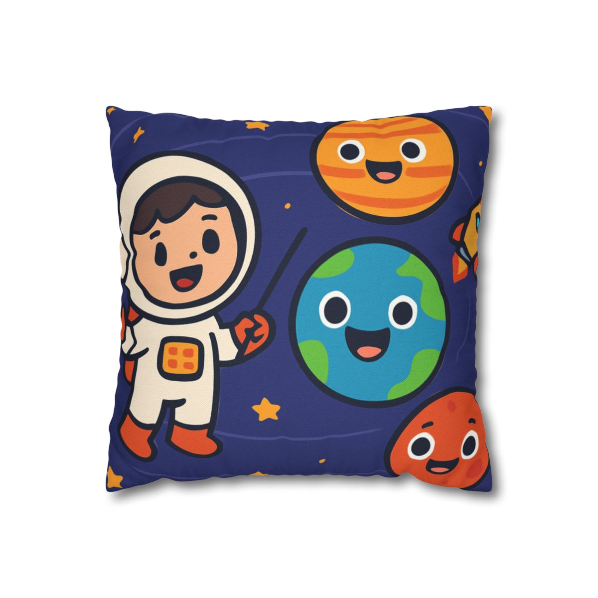 Galaxy School Of Friendly Planets trendy patterned pillow cases