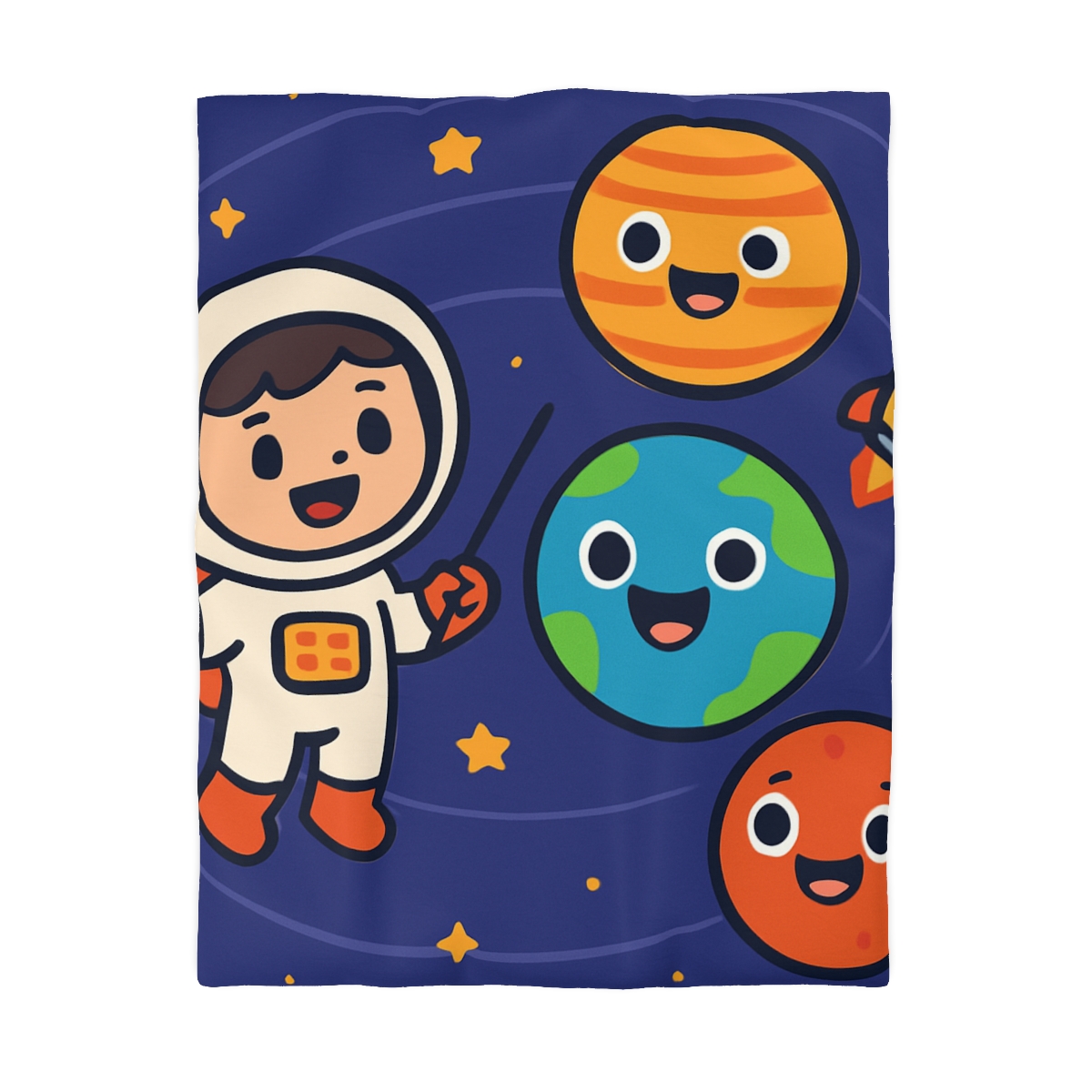 Galaxy School Of Friendly Planets soft comforter duvets