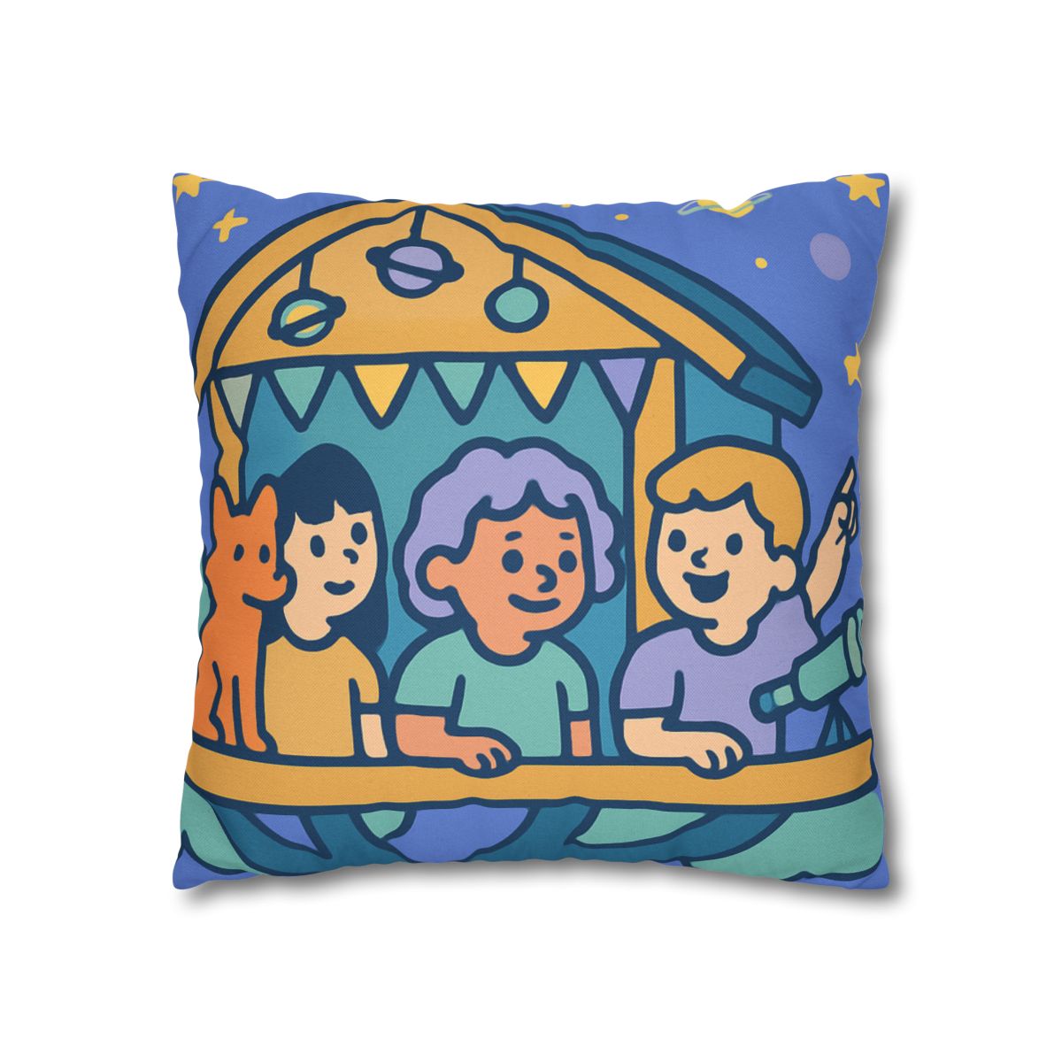 Galaxy Treehouse Explorers soft cotton pillow cases