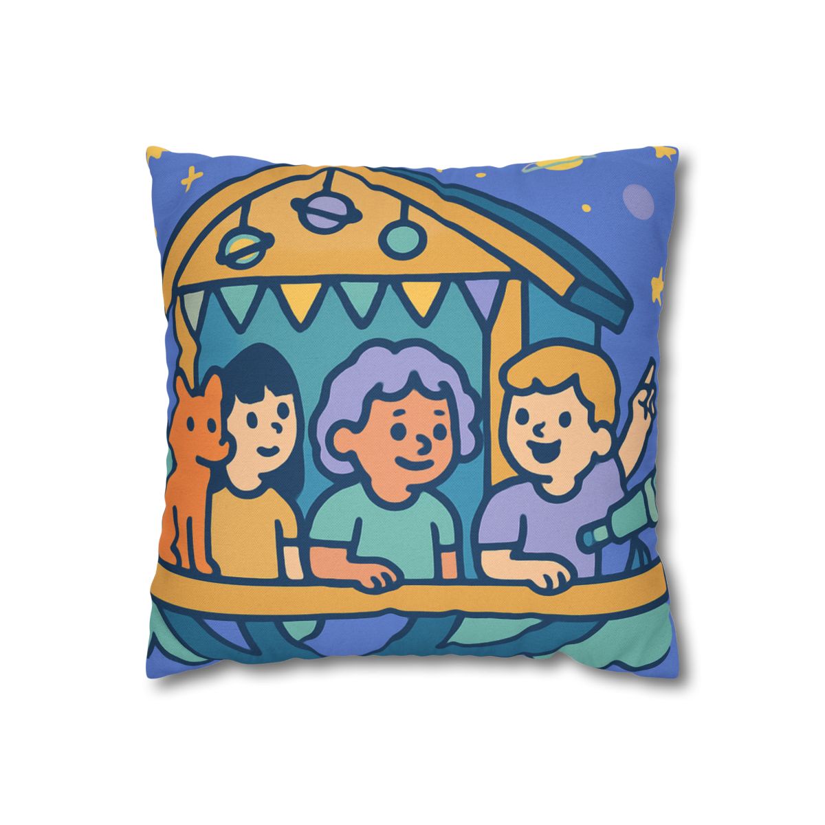 Galaxy Treehouse Explorers soft cotton pillow cases