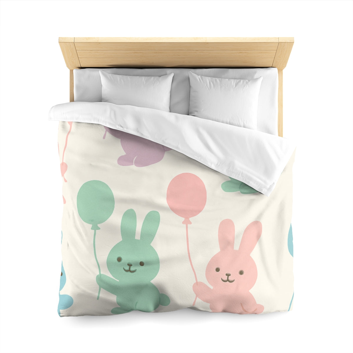 Gentle Bunny Balloon Bash Duvet