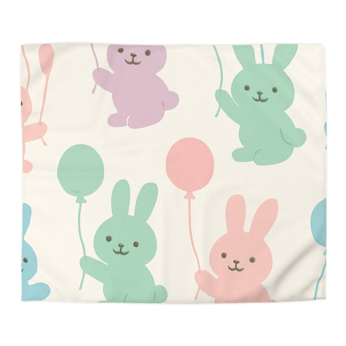 Gentle Bunny Balloon Bash Duvet