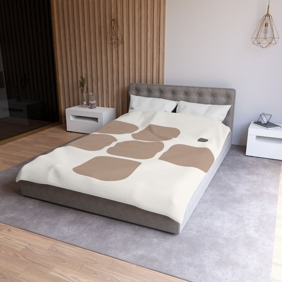 Gentle Grid With Missing Cell soft comforter duvets