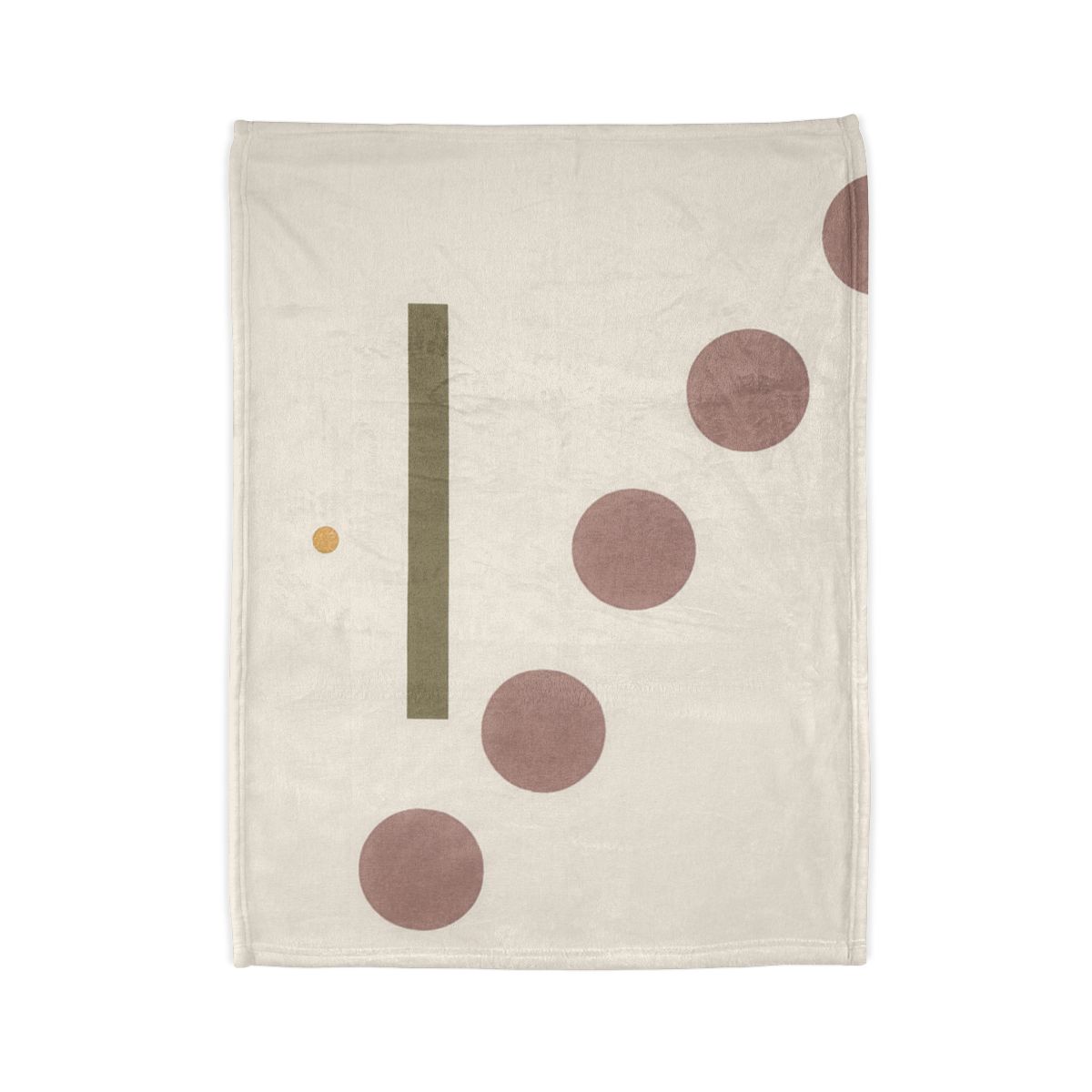Gentle Zigzag Of Small Circles designer printed blankets