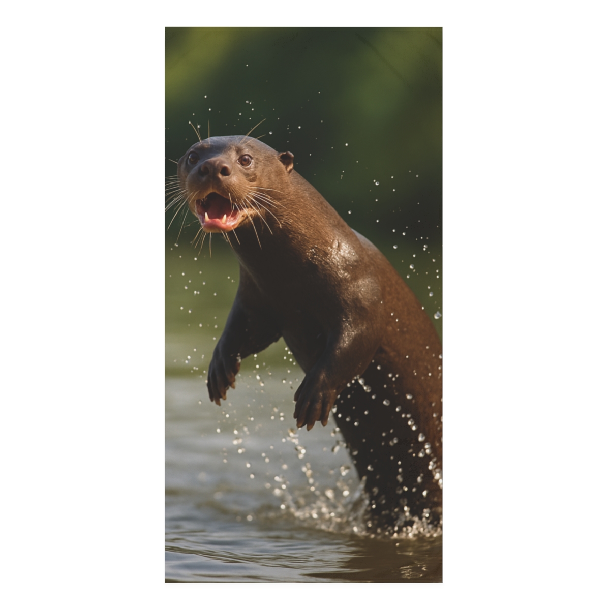 Giant Otter River Acrobat soft cotton towels