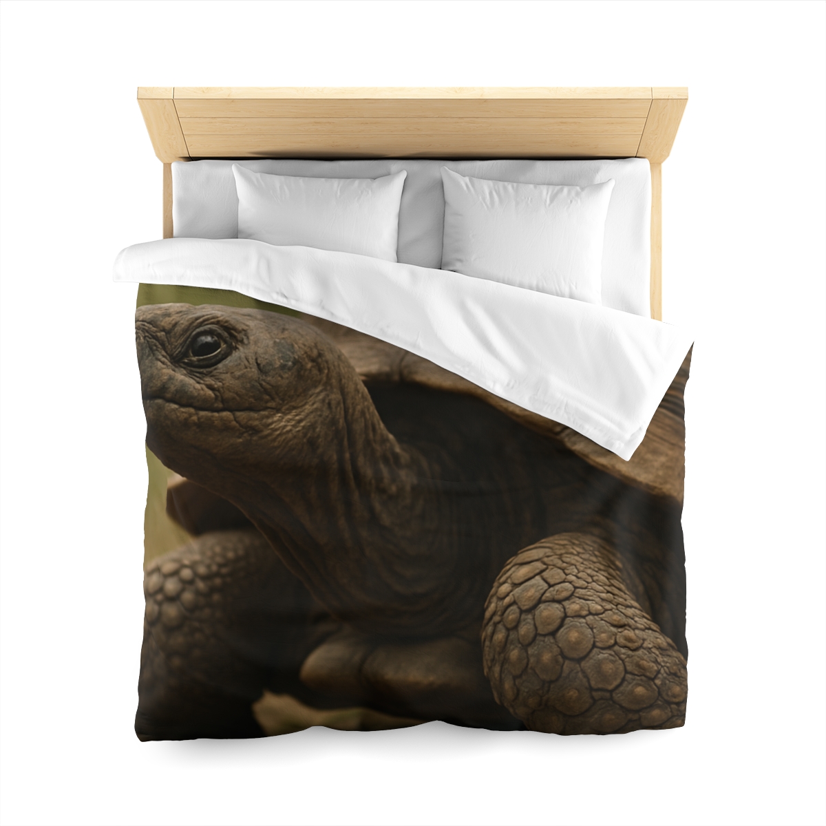 Giant Tortoise Timebound Gaze designer printed duvets