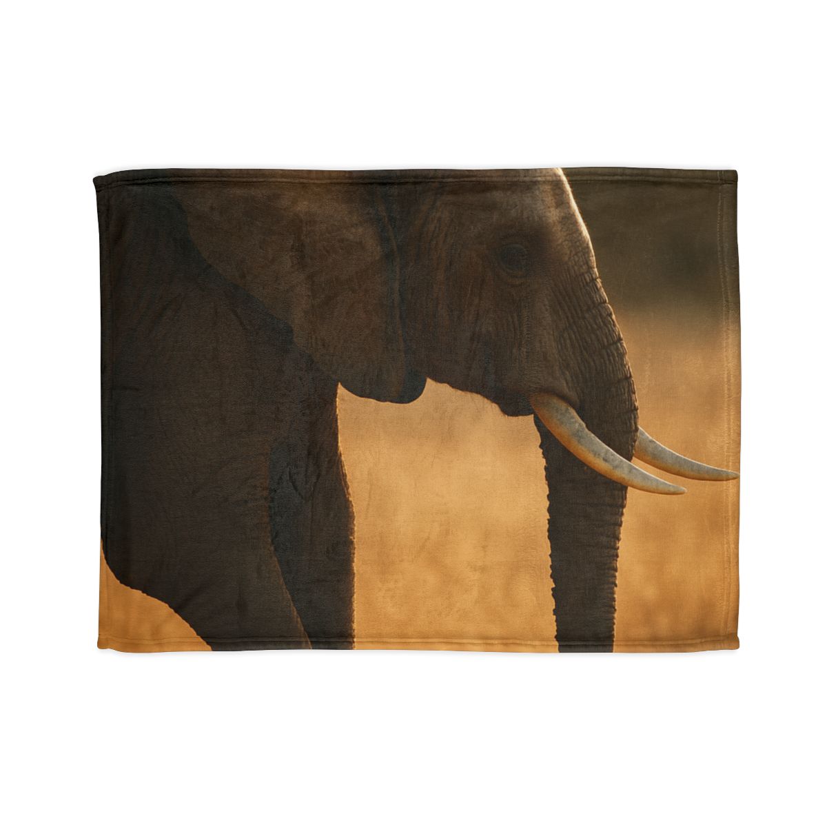 Gilded Horizon African Elephant unique gift blanketscustom blankets