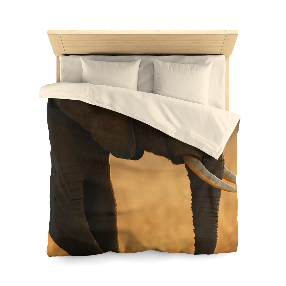 Gilded Horizon African Elephant unique patterned duvets