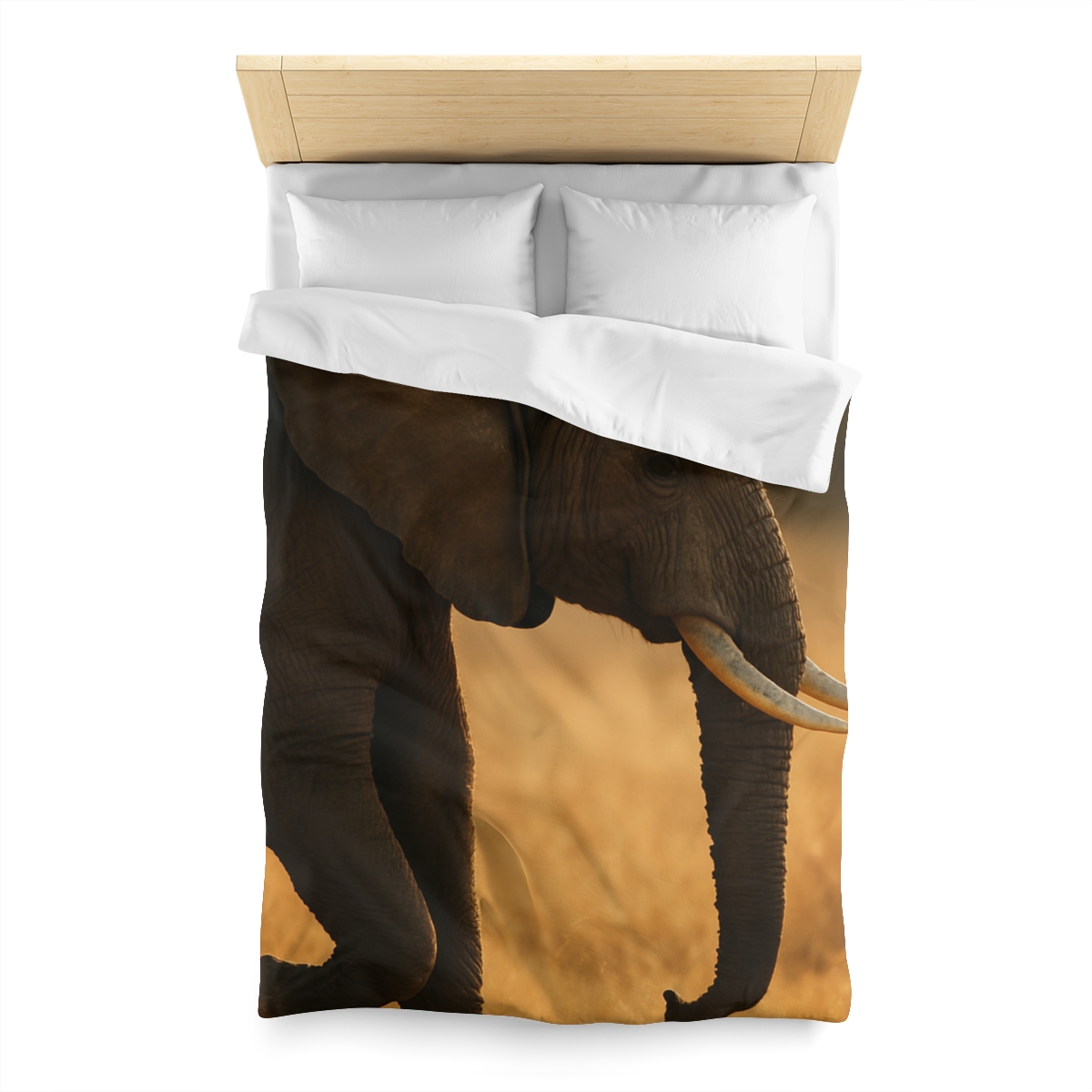 Gilded Horizon African Elephant unique patterned duvets