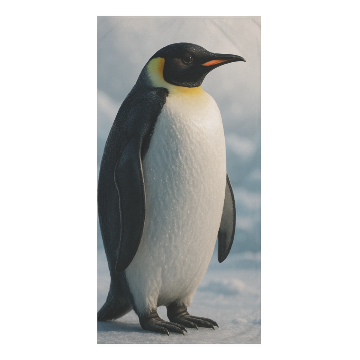 Glacier Drift Emperor Penguin soft cotton towels