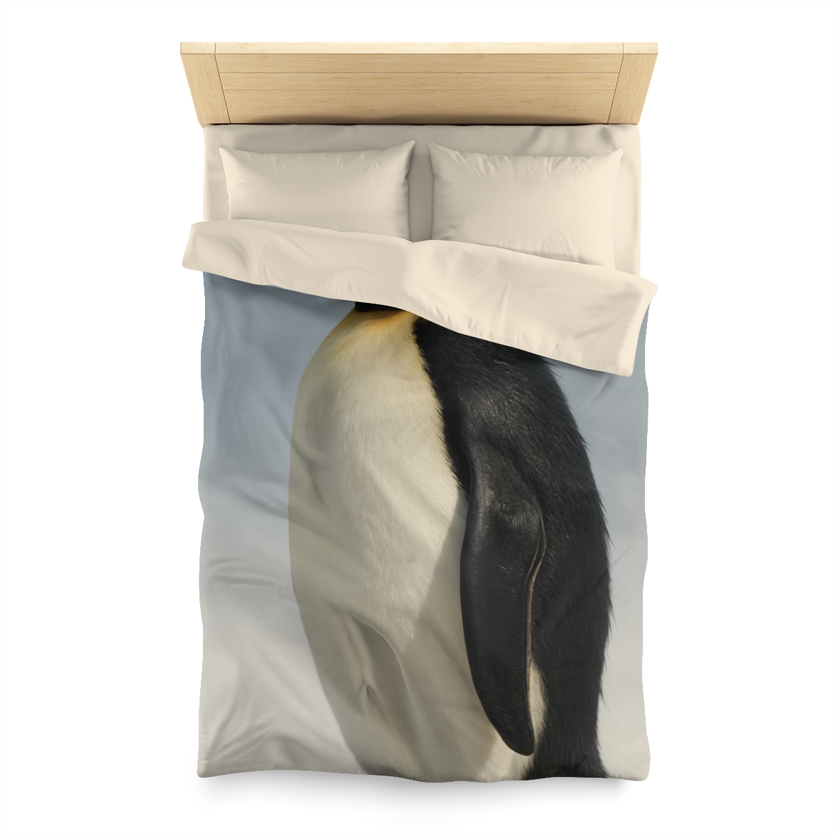 Glacier Gleam Emperor Penguin stylish duvet covers