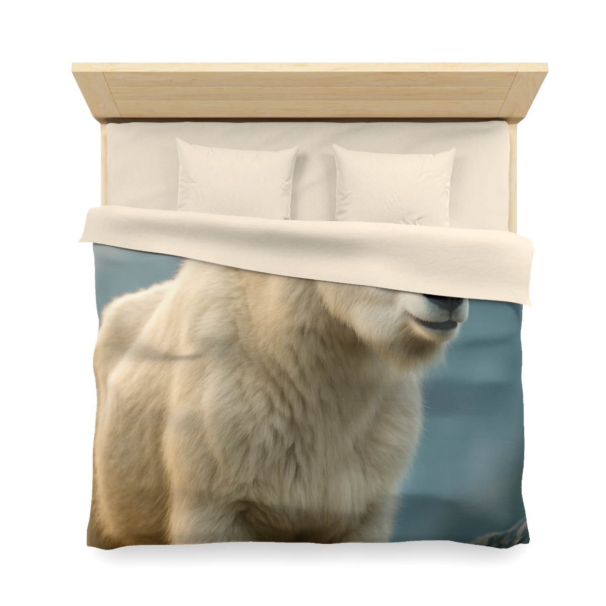 Glacier Watch Mountain Goat unique patterned duvets