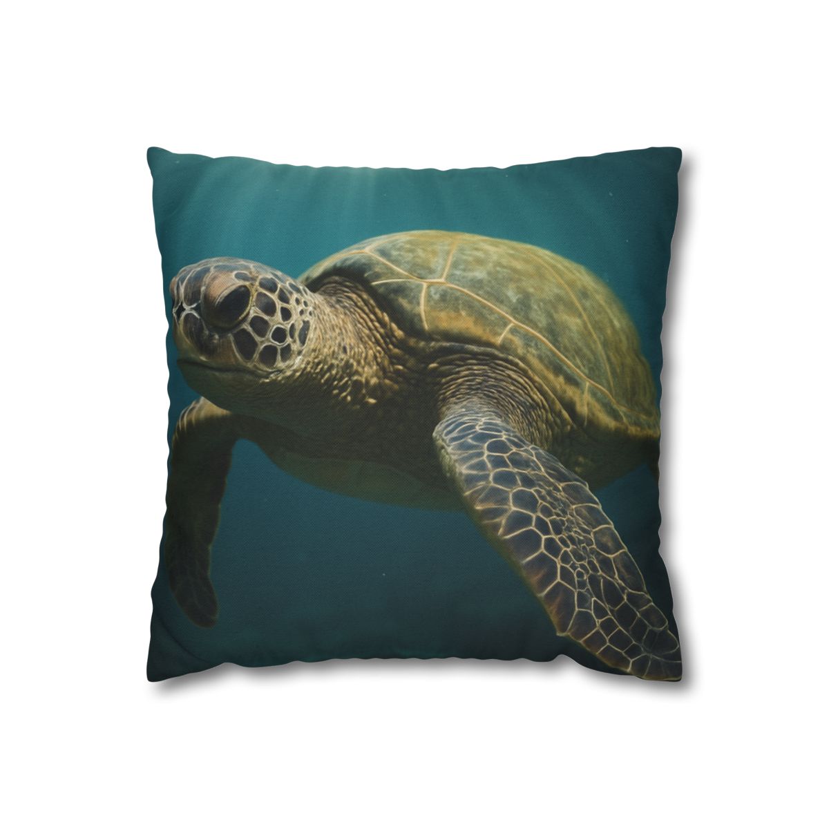 Glasswater Drift Green Sea Turtle unique gift pillow cases