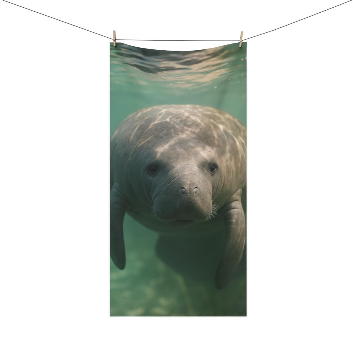 Glasswater Drift Manatee stylish beach towels