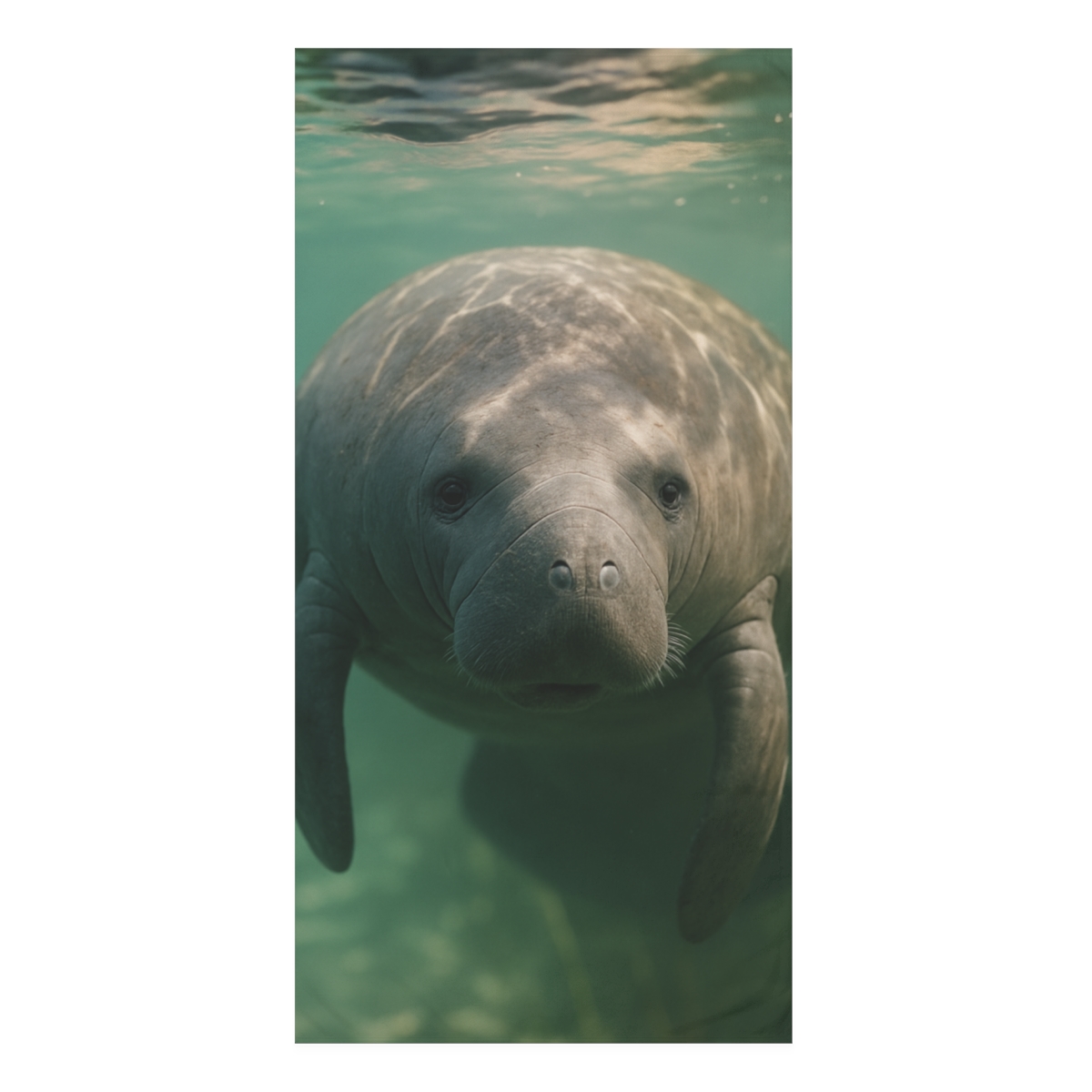 Glasswater Drift Manatee stylish beach towels