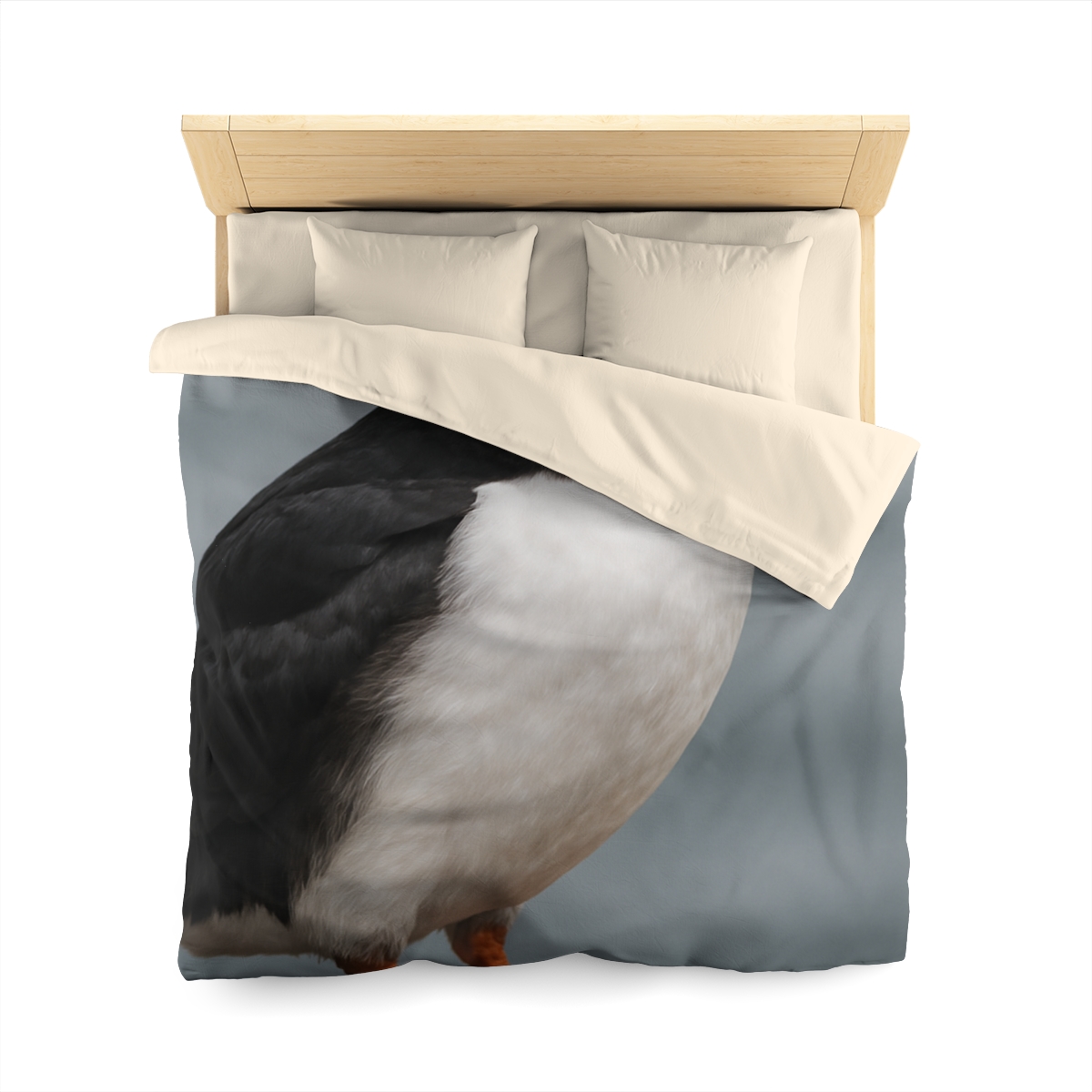 Glasswater Glide Atlantic Puffin soft comforter duvets