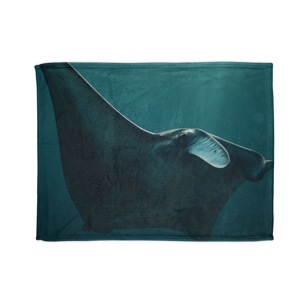 Glasswing Glide Manta Ray designer printed blankets