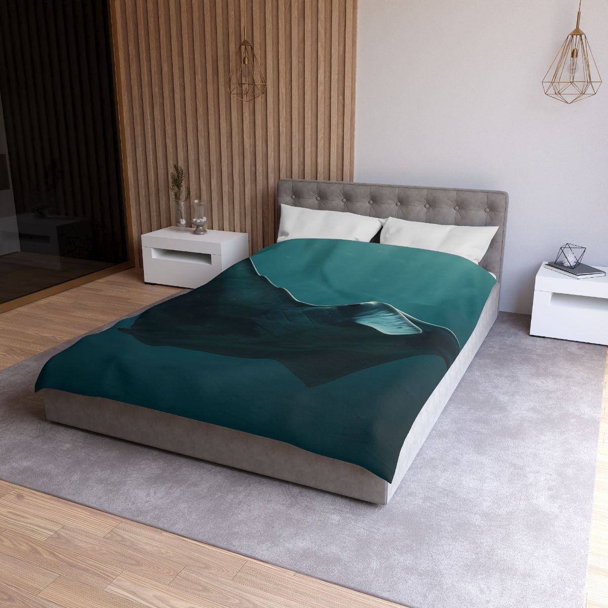 Glasswing Glide Manta Ray duvets for gifts