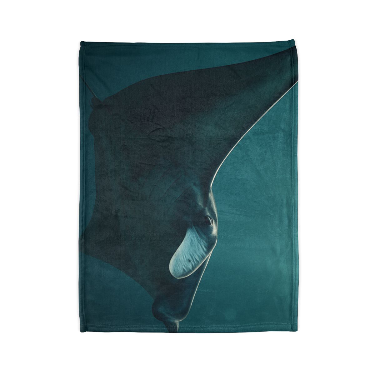 Glasswing Glide Manta Ray designer printed blankets
