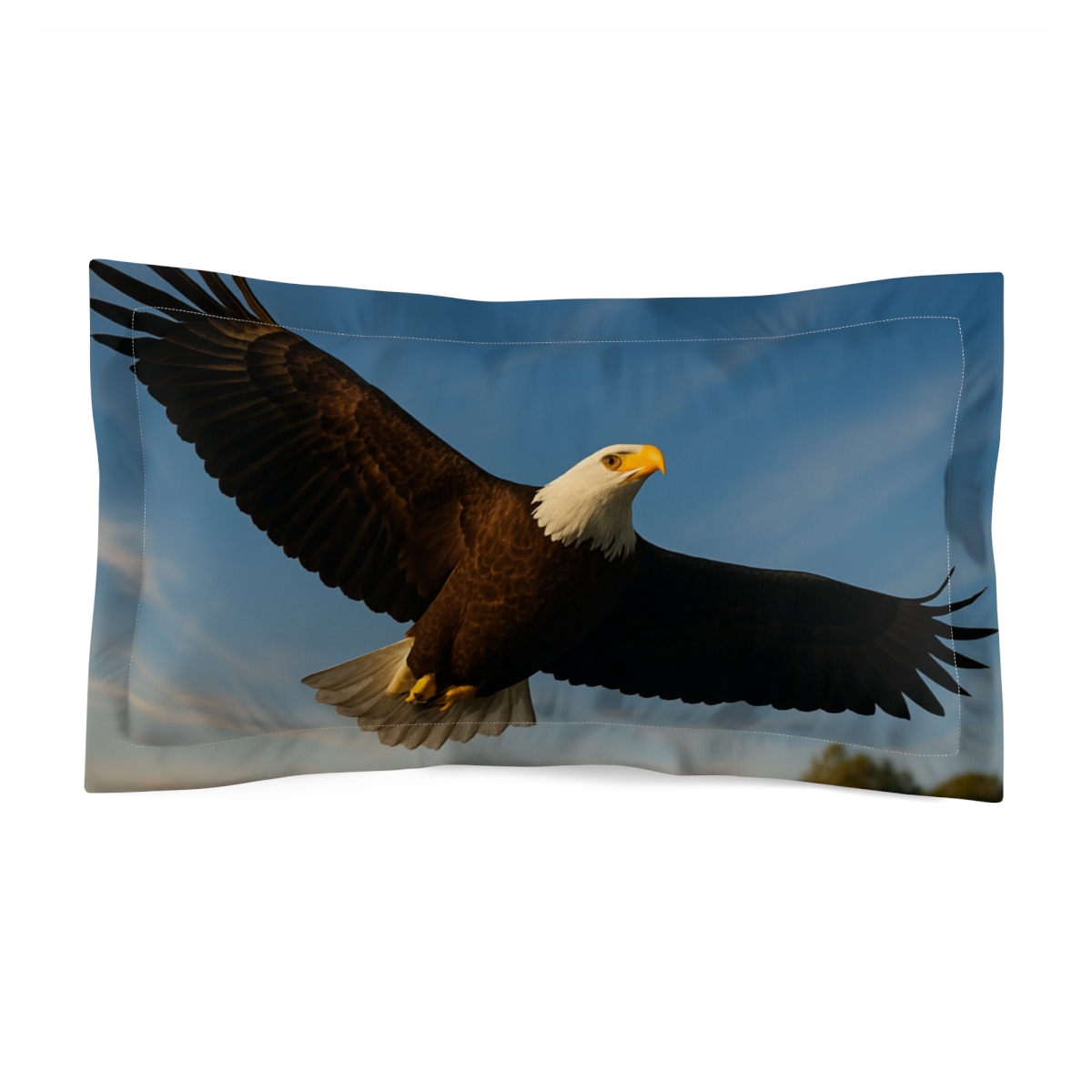 Glide Of The Hunter Bald Eagle designer printed pillows