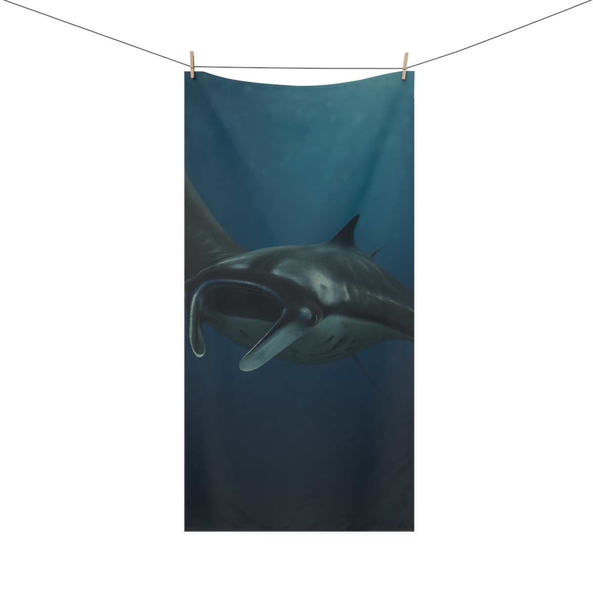 Gliding Silence Giant Manta Ray unique gift towels