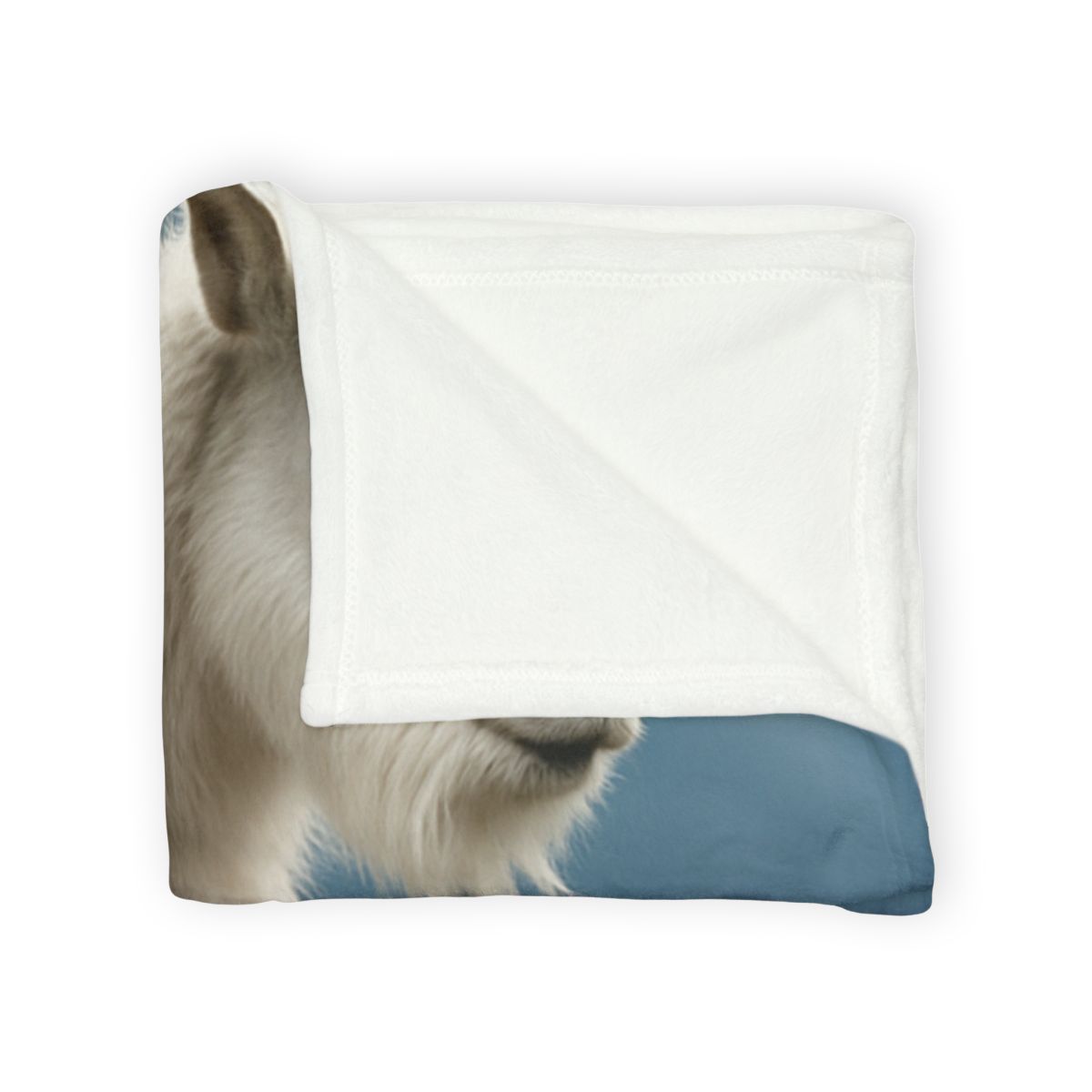 Glimmer Peak Mountain Goat designer printed blankets