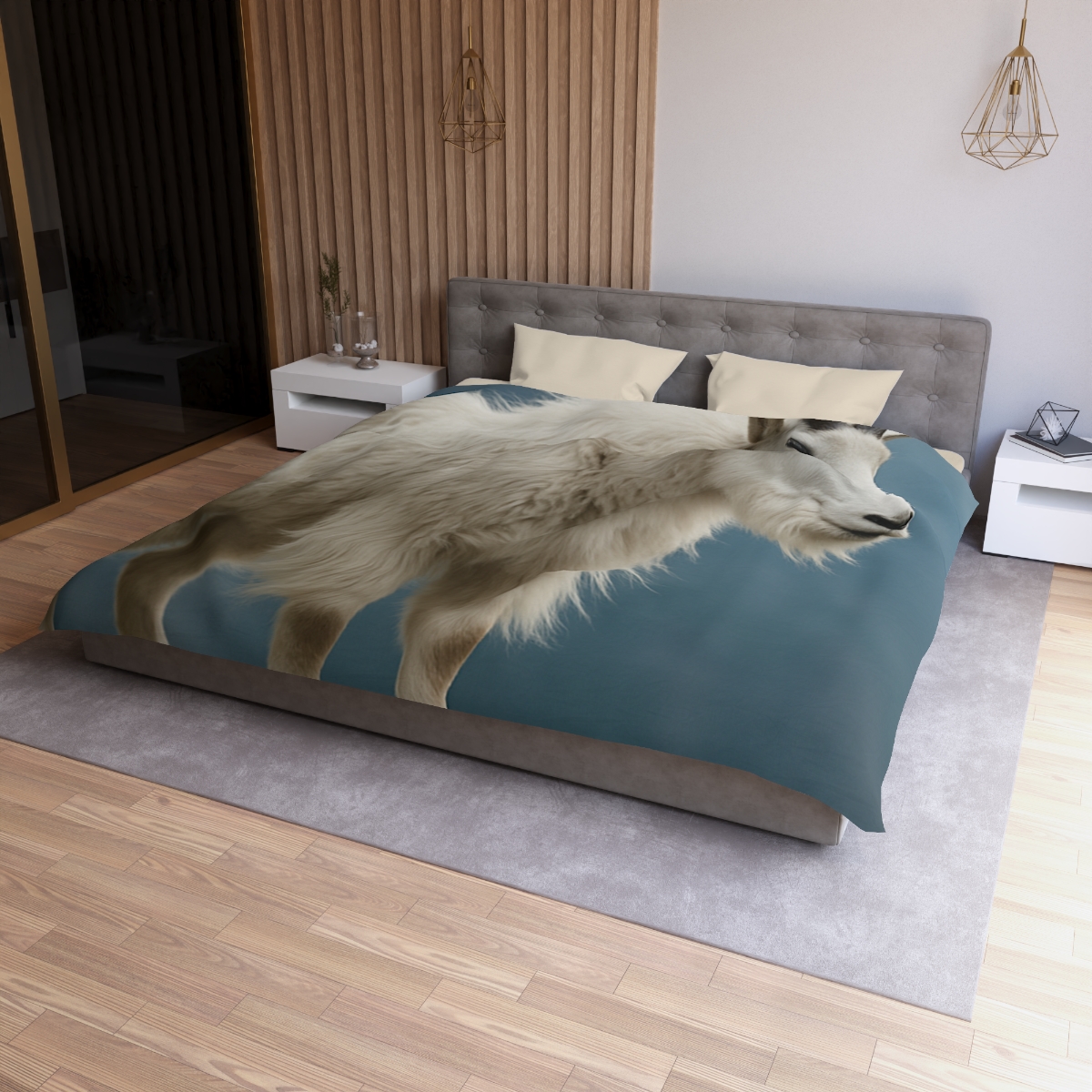 Glimmer Peak Mountain Goat trendy bedroom duvets