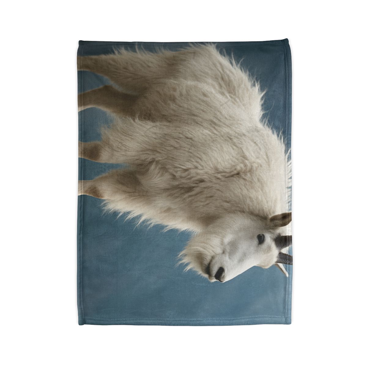 Glimmer Peak Mountain Goat designer printed blankets